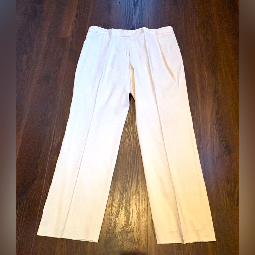 Jones New York Cream Linen Women's Pants
